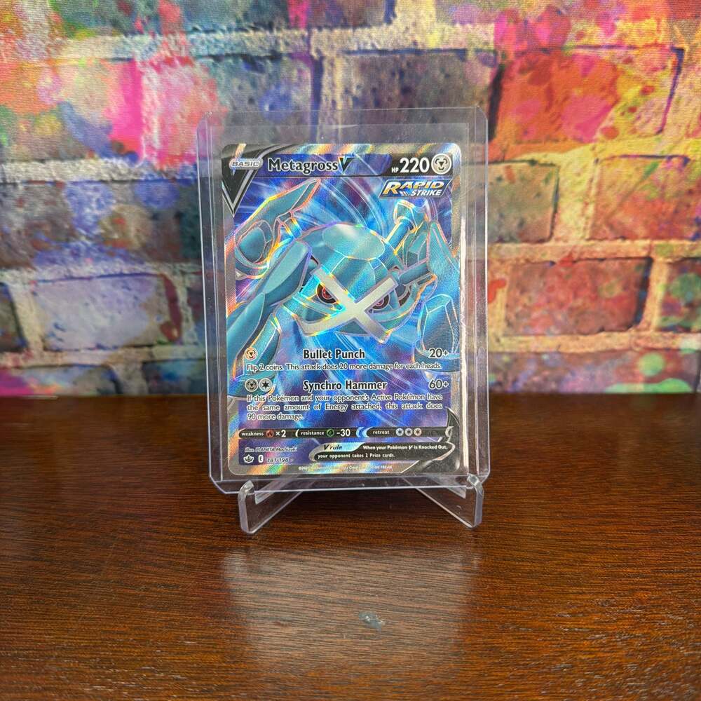 Metagross V 181/198 Full Art Ultra Rare Chilling Reign